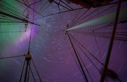 East Greenland, Scoresby Sund - Aurora Borealis, Fly & Sail