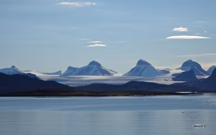 Het Arctische grensgebied van Kongsfjorden, Spitsbergen