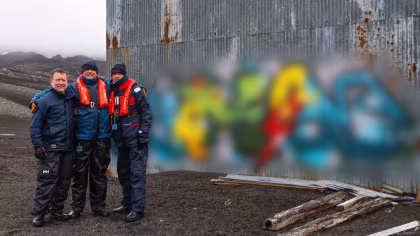 Historic building at Whalers Bay successfully restored after graffiti incident