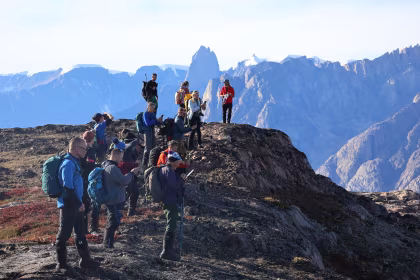 OTL12-25, trip log, East Greenland, Scoresby Sund - Aurora Borealis, Including Long Hikes