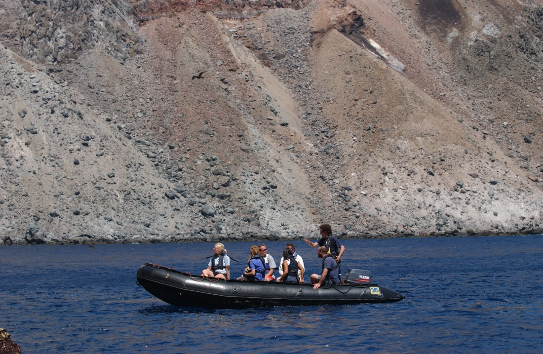 Zodiac cruising around Ascension
