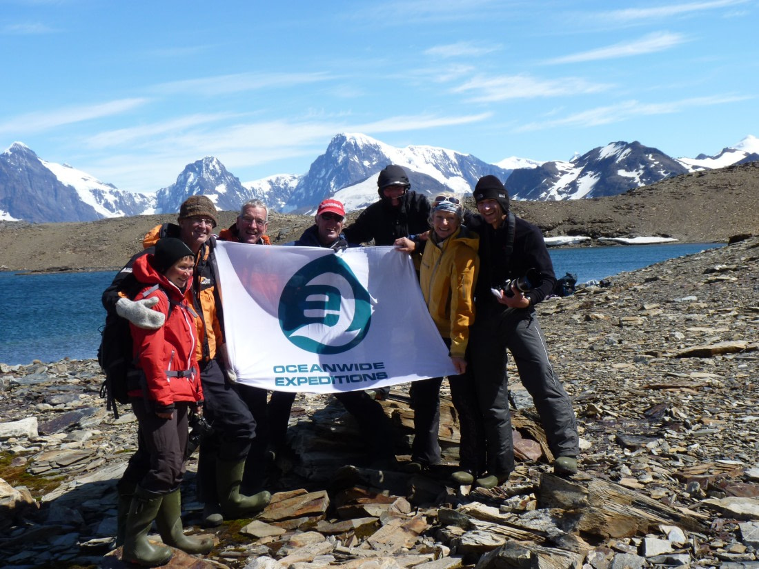 Ski trekking group