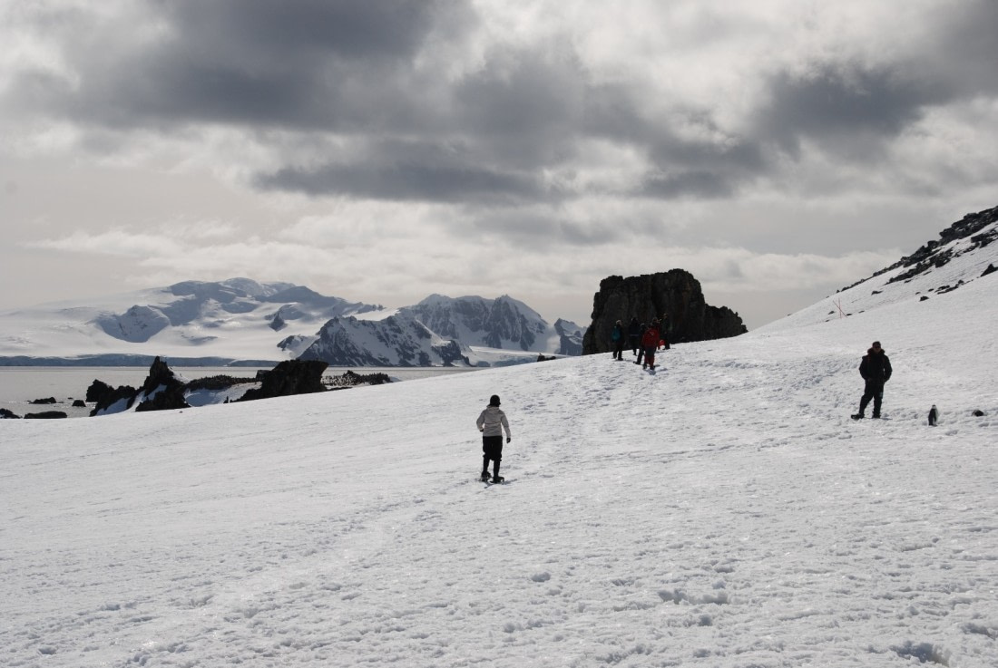 snowshoeing