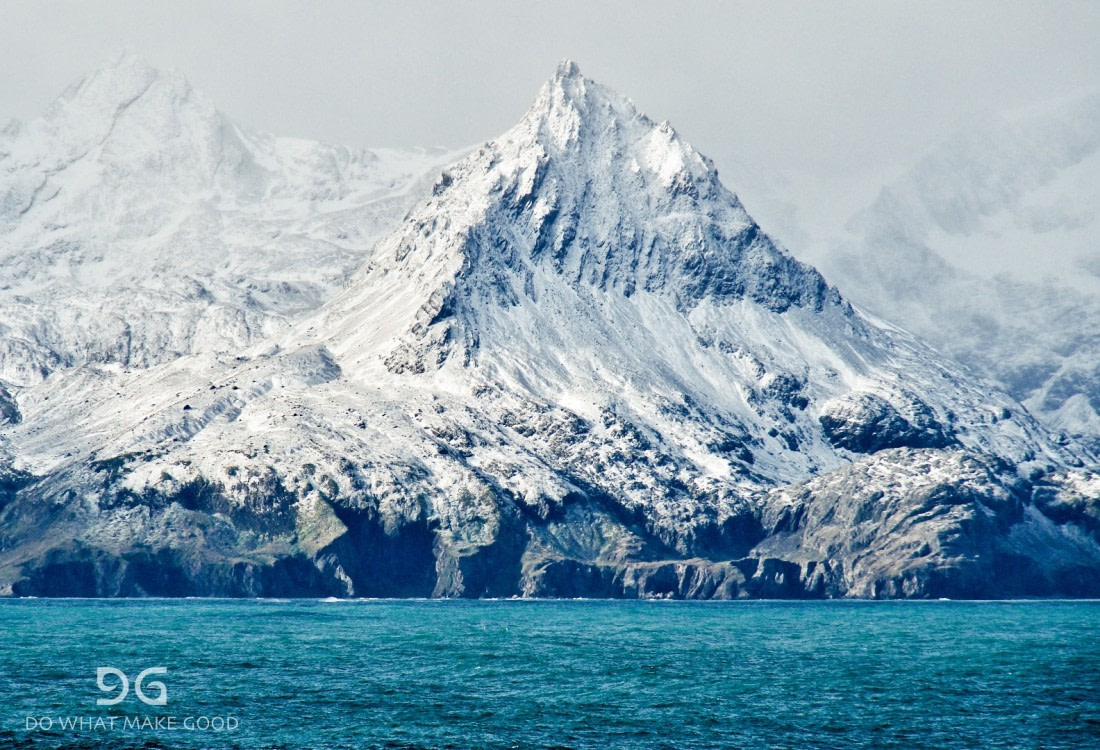 Moke Harbour - Mountain, Snow and Sea