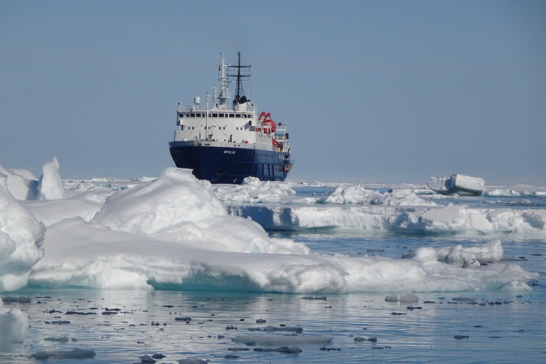 MV Ortelius in the ice