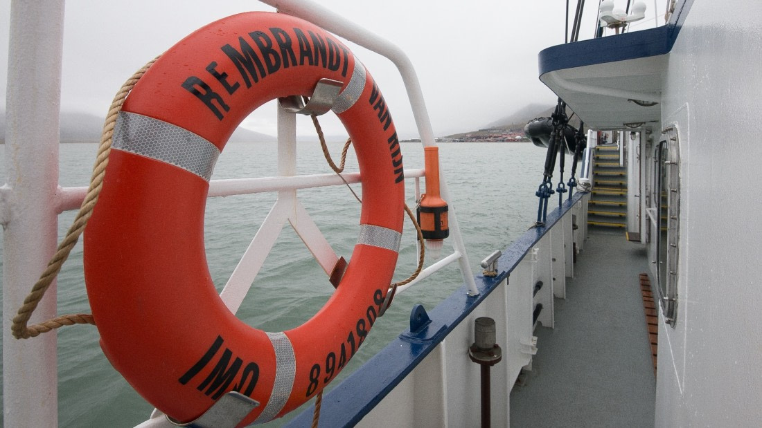 Rembrandt van Rijn departing longyearbyen on Spitsbergen - Northeast Greenland trip 2017