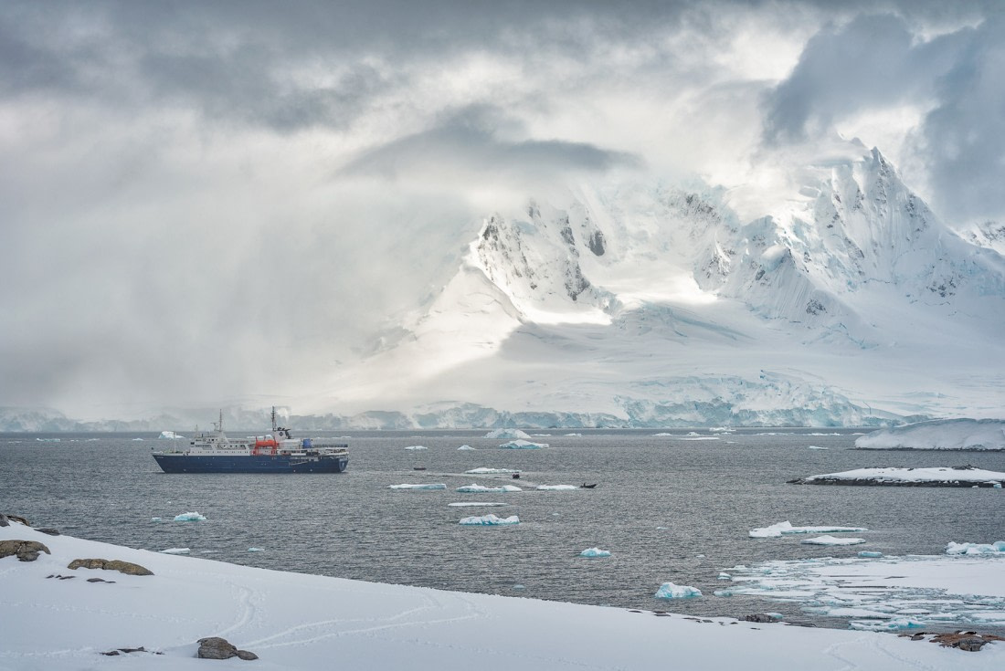Ortelius under majestic peaks