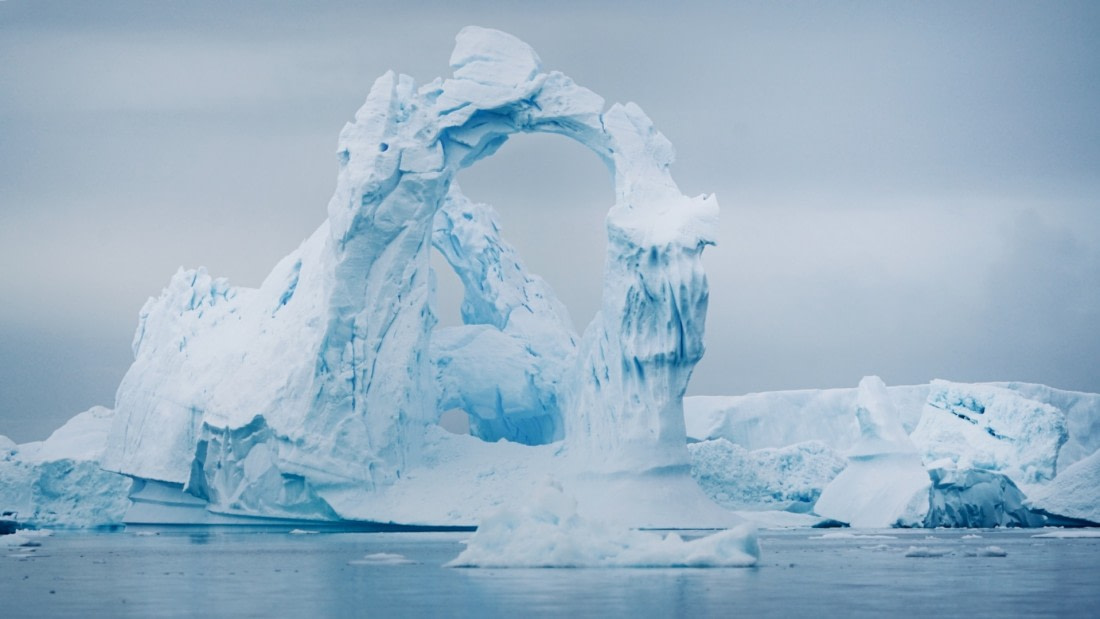 Triple-arched iceberg