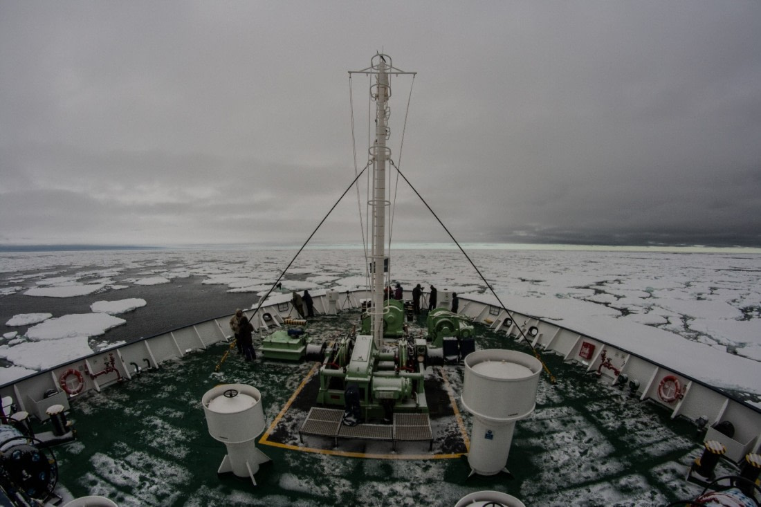 Entering the pack-ice