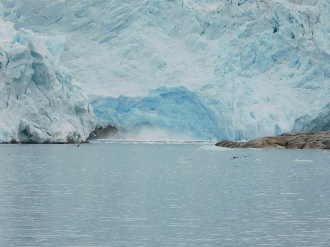 Glacier calving, Smeerenburgbreen - AFTER