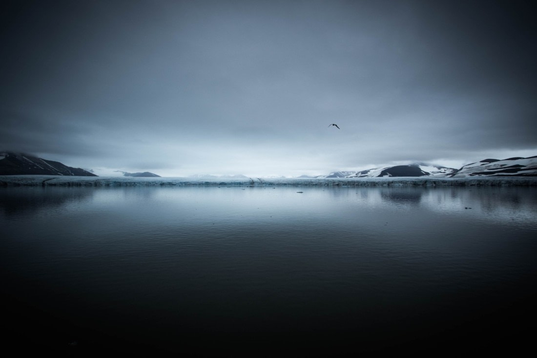 Glacier on the morning