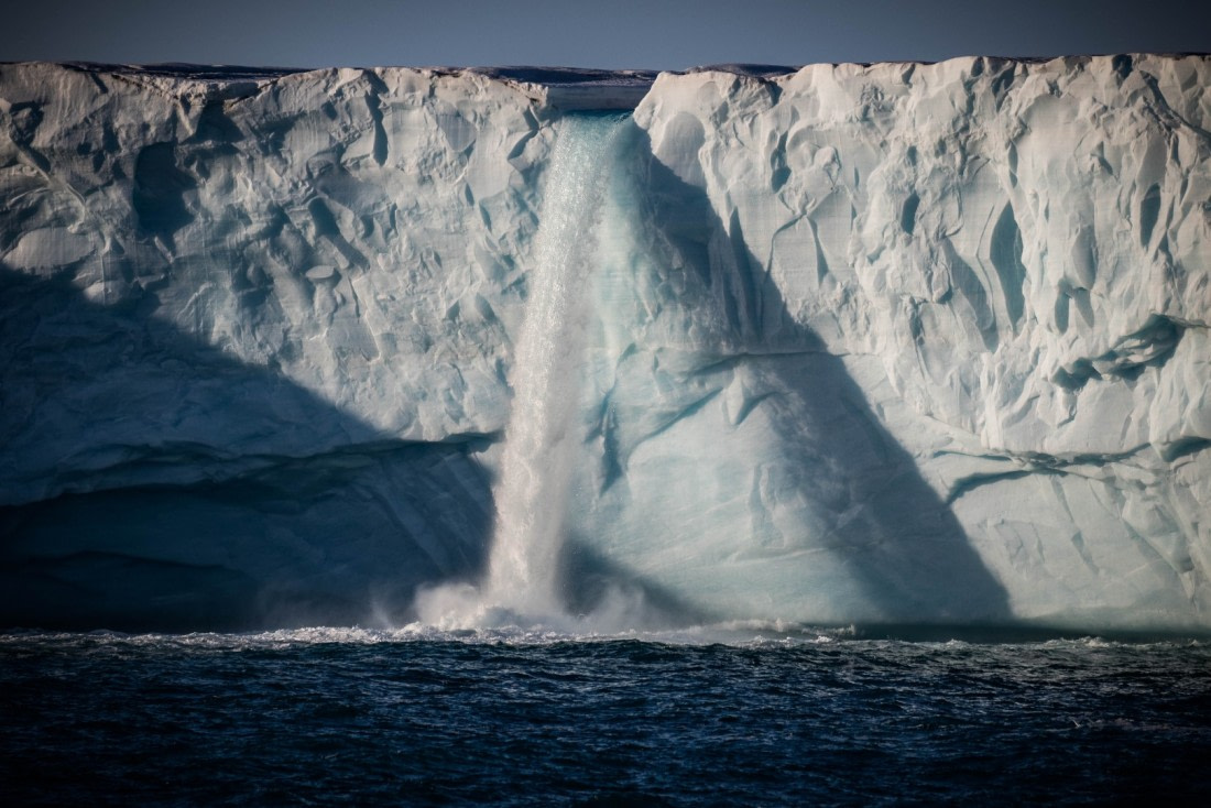 massive Austfonna waterfall