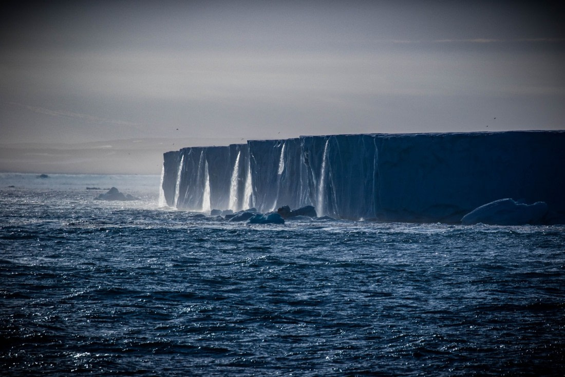 Austfonna waterfalls