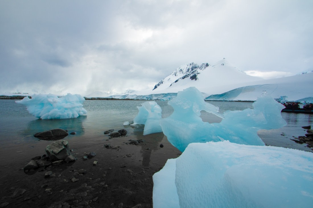 Ice on land