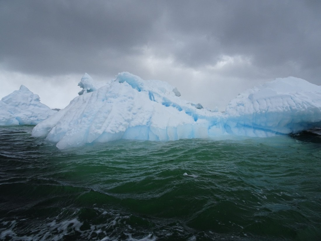 greens, blues and ice....