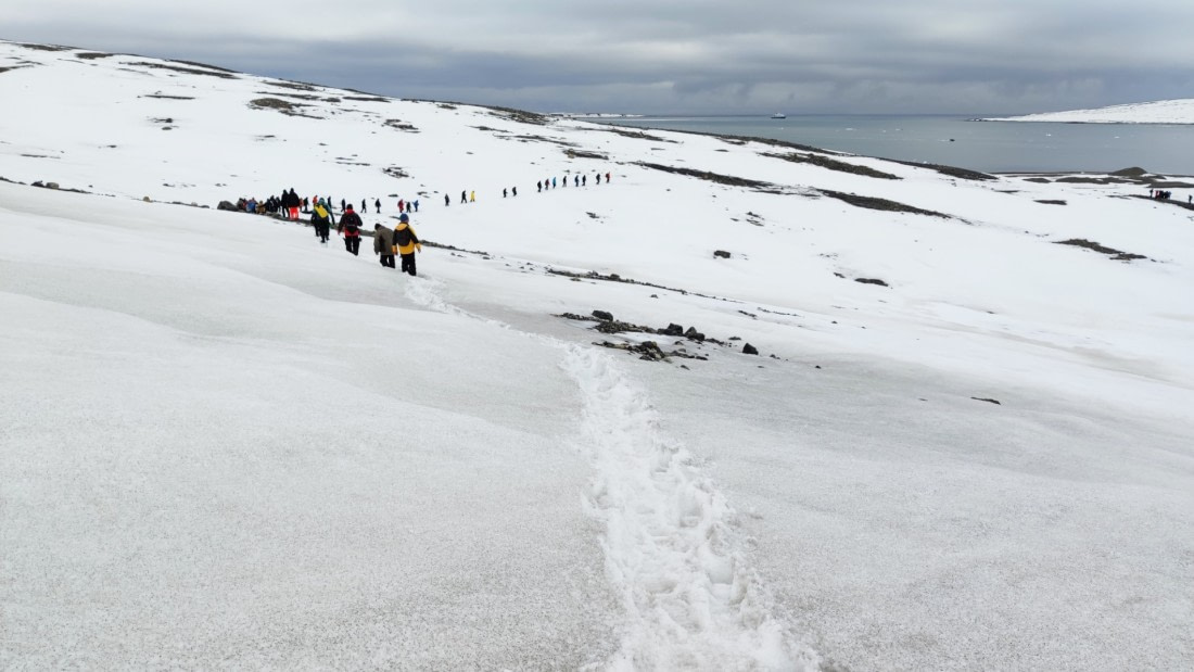 Walking near the glacier