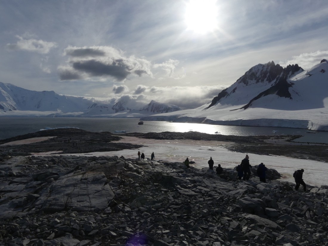 Walking along the edge of the world