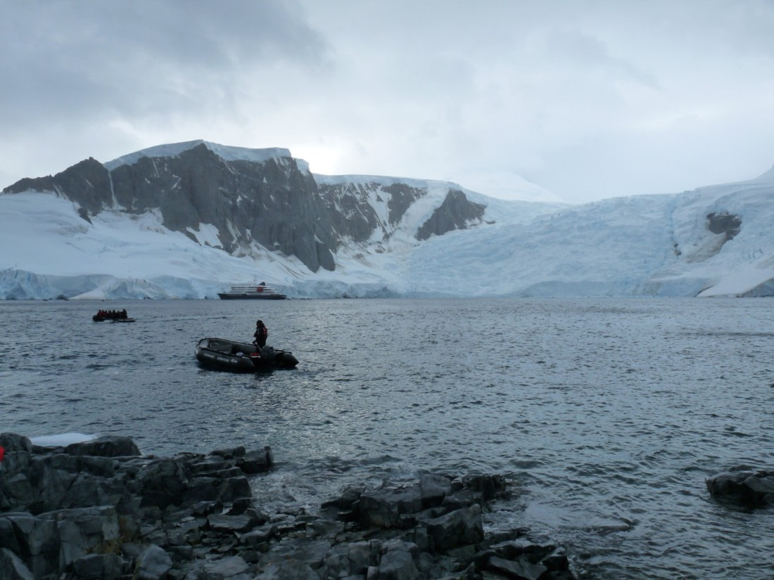 Massive glaciers by Orne Harbour