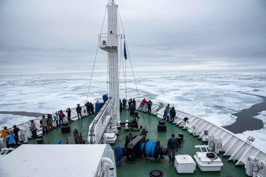 Pack ice and end of the "road