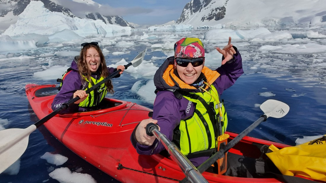 Kayaking in Antarctica