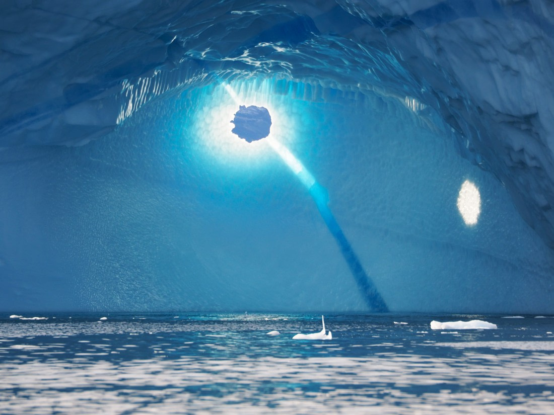 Window in iceberg