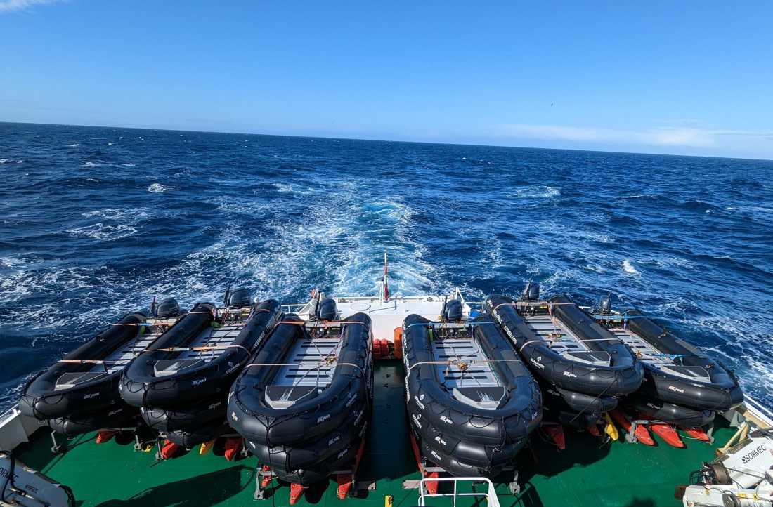 Zodiacs on the Drake