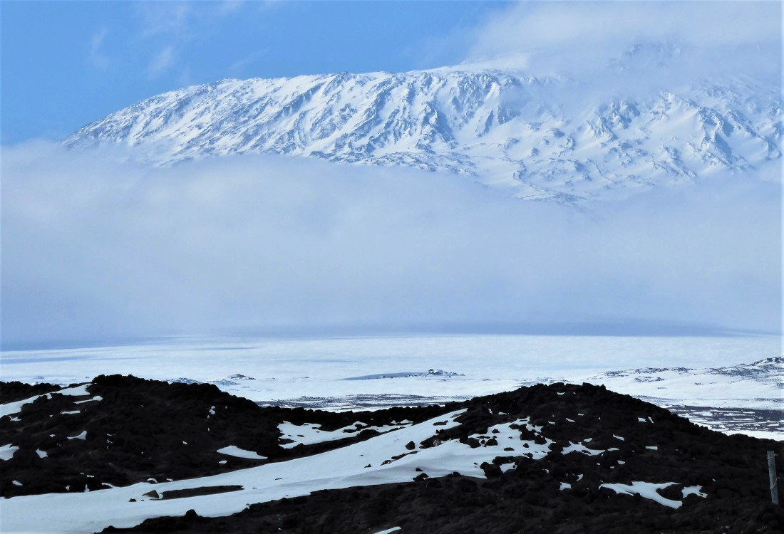 cape adare with erebus