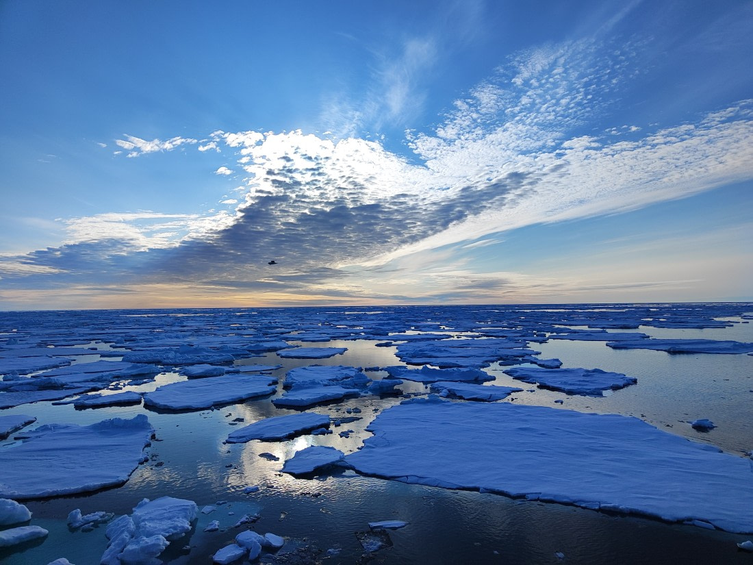 Sunrise in the arctic