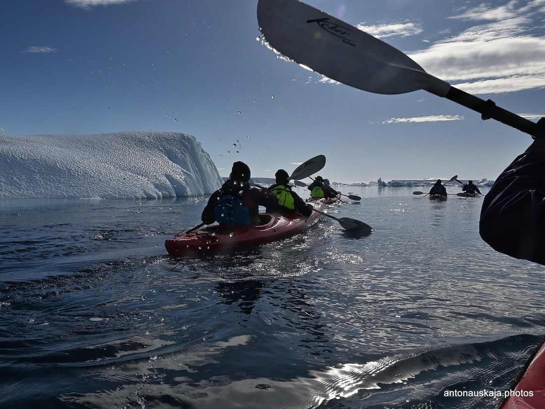 Kayaking in Antarctica