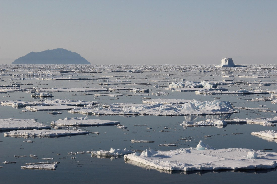 Beaufort Island & ice in the Ross Sea
