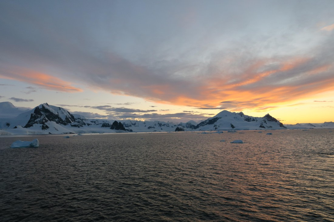 Sunset in Antarctica