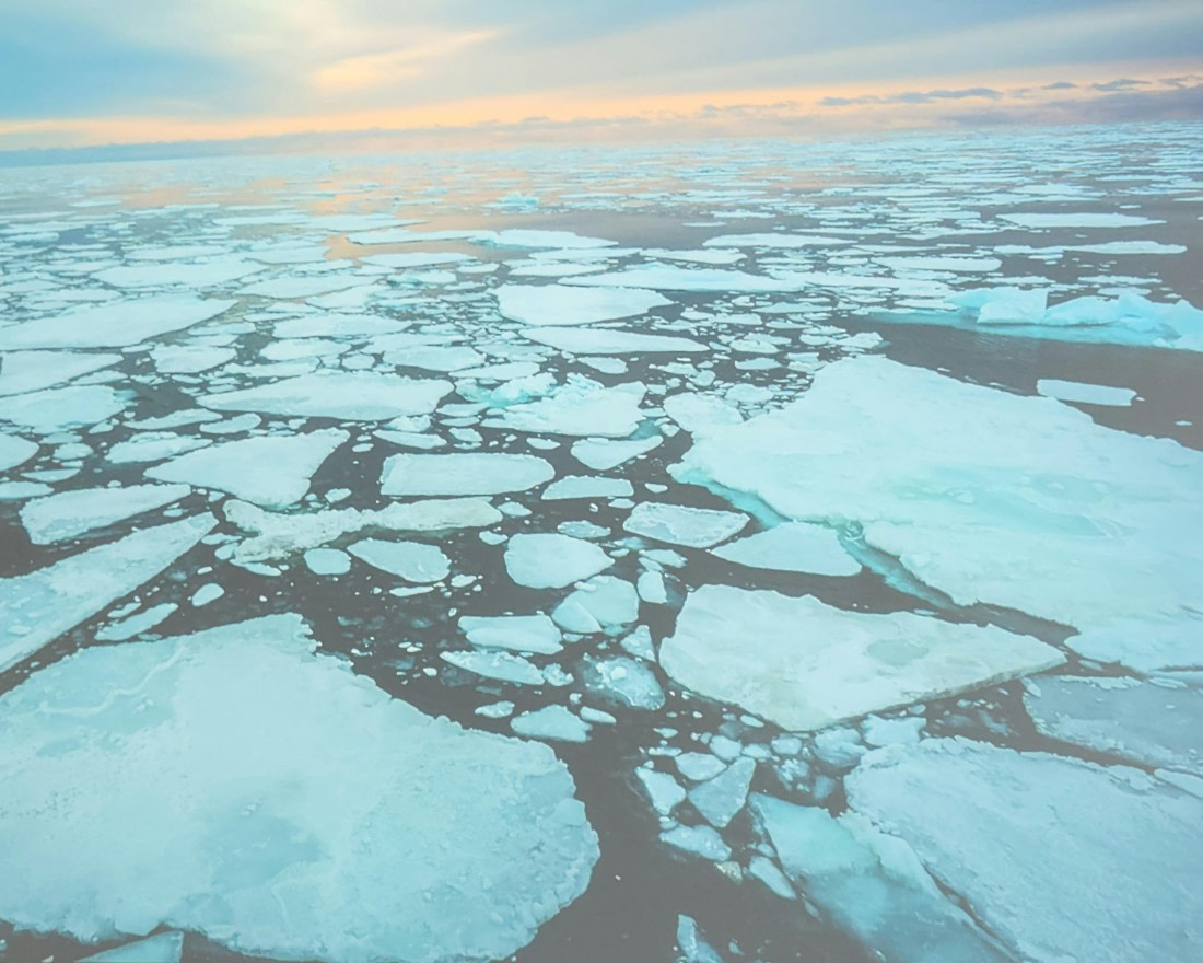 Sunshine among the ice