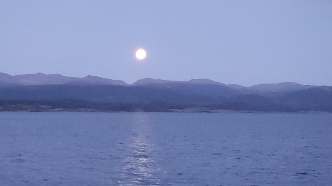 Moonrise in the Beagle Channel