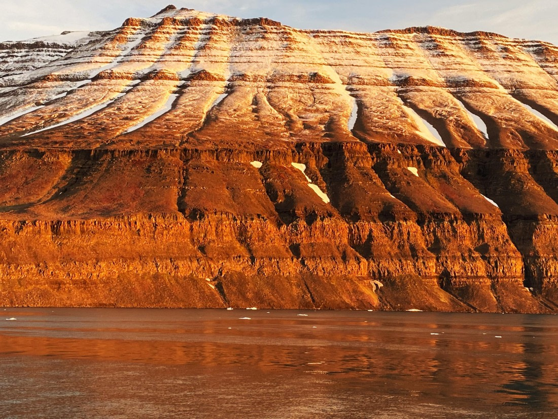 Sunrise in East Greenland