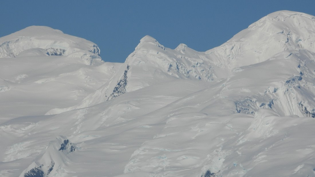 first view of the Antarctic Islands coastline
