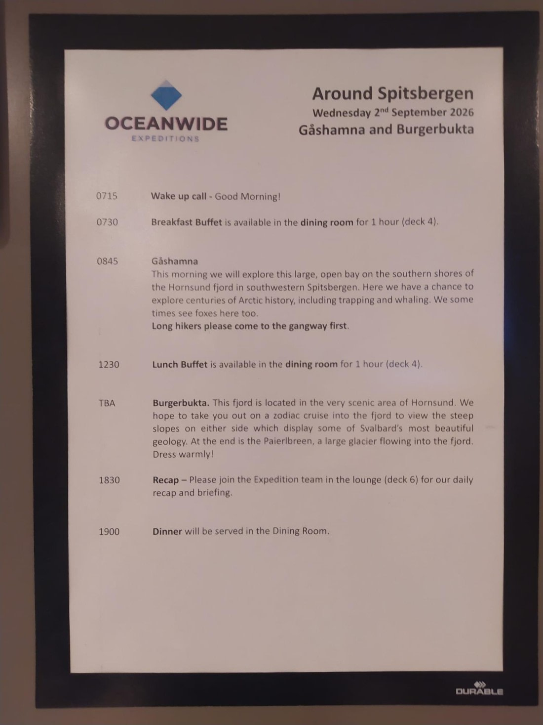 OTL13-26, Day 8, Daily program 2nd September.jpeg © Unknown Photographer - Oceanwide Expeditions.jpeg