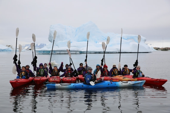 KAYAKING at Antarctica