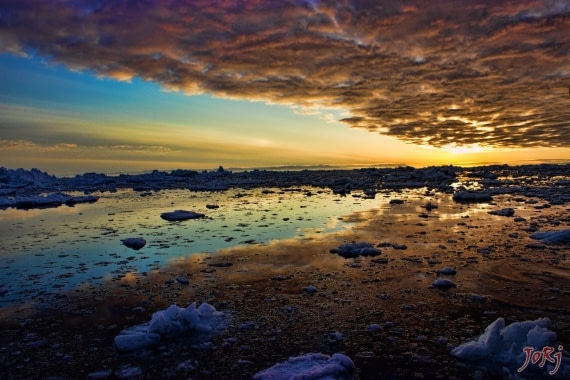 Greenland Ilulissat - Midnight Sun