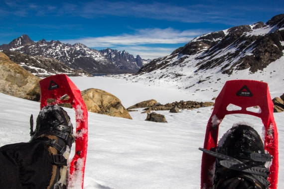 snowshoeing