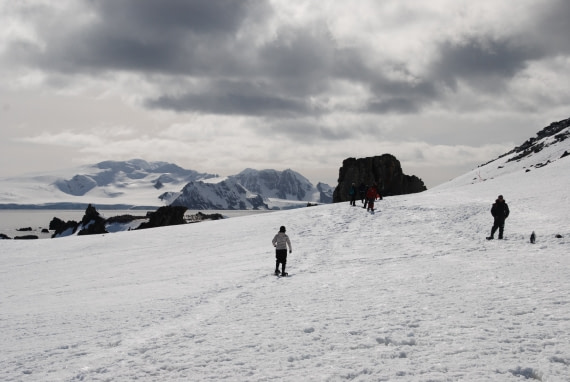 snowshoeing