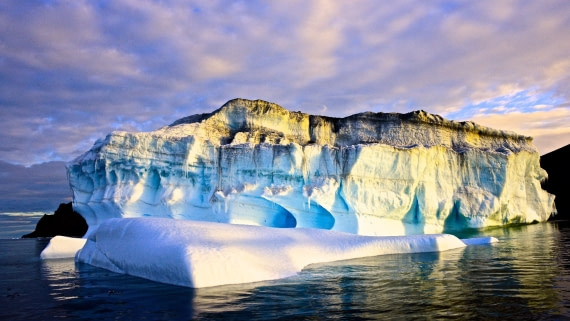 Iceberg, Evening light, from zodiac-Ortelius