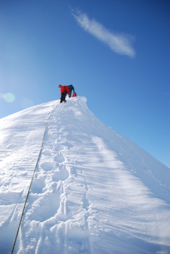 steep rope line