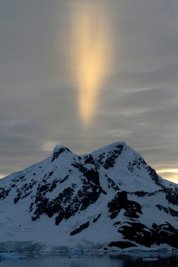 Fire breathing mountain