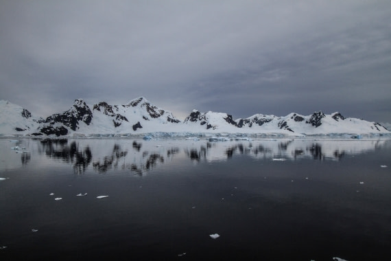 Mirror waters of Gerlache Strait, Antarctic Peninsula