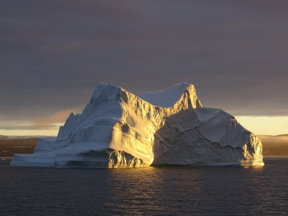 Sun rising Greenland Sept. 2015