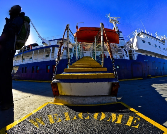 Embarking m/v PLancius, atlantic odyssey mar/apx 2017