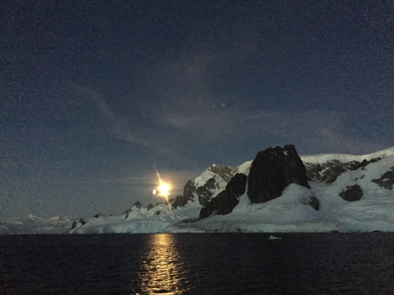 Nighttime in Antarctica