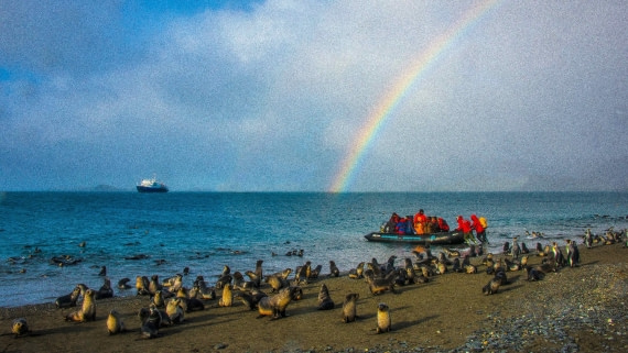 So Georgia Is, true rainbow(not photoshopped) M/V Plancius, atlantic odyssey mar/apr 2017