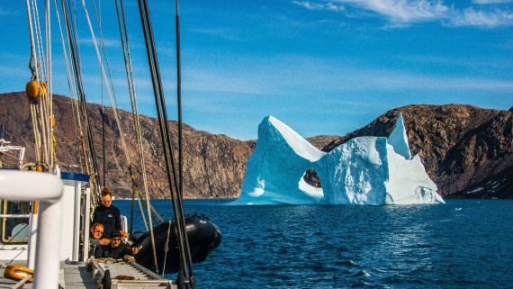 Captain Joachim (left), expedition leader Jordi, & hotel manager Katrin, Rembrandt van Rijn 8/2017