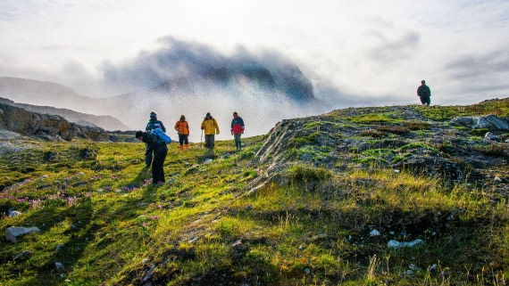 Hikers from s/v rembrandt van rijn, ella island 8/2017
